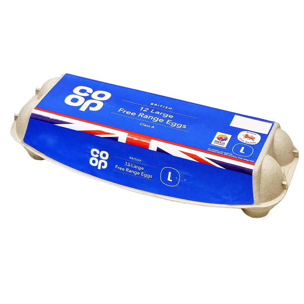 CO-OP BRITISH 12 FREE RANGE LARGE EGGS