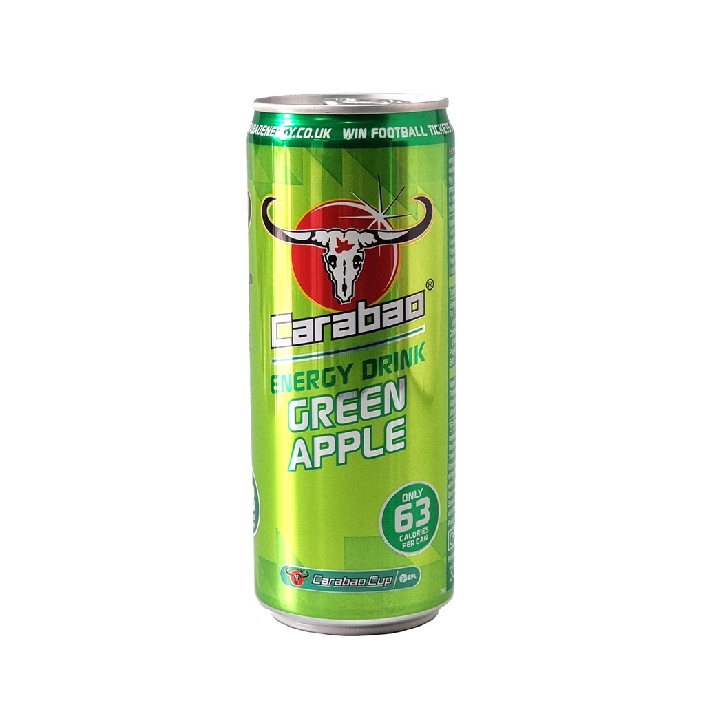 CARABAO ENERGY DRINK GREEN APPLE 330ML