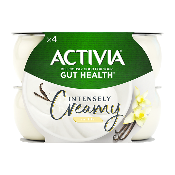 ACTIVIA INTENSLY CREAMY VANILLA YOGURT 4'S X 110G