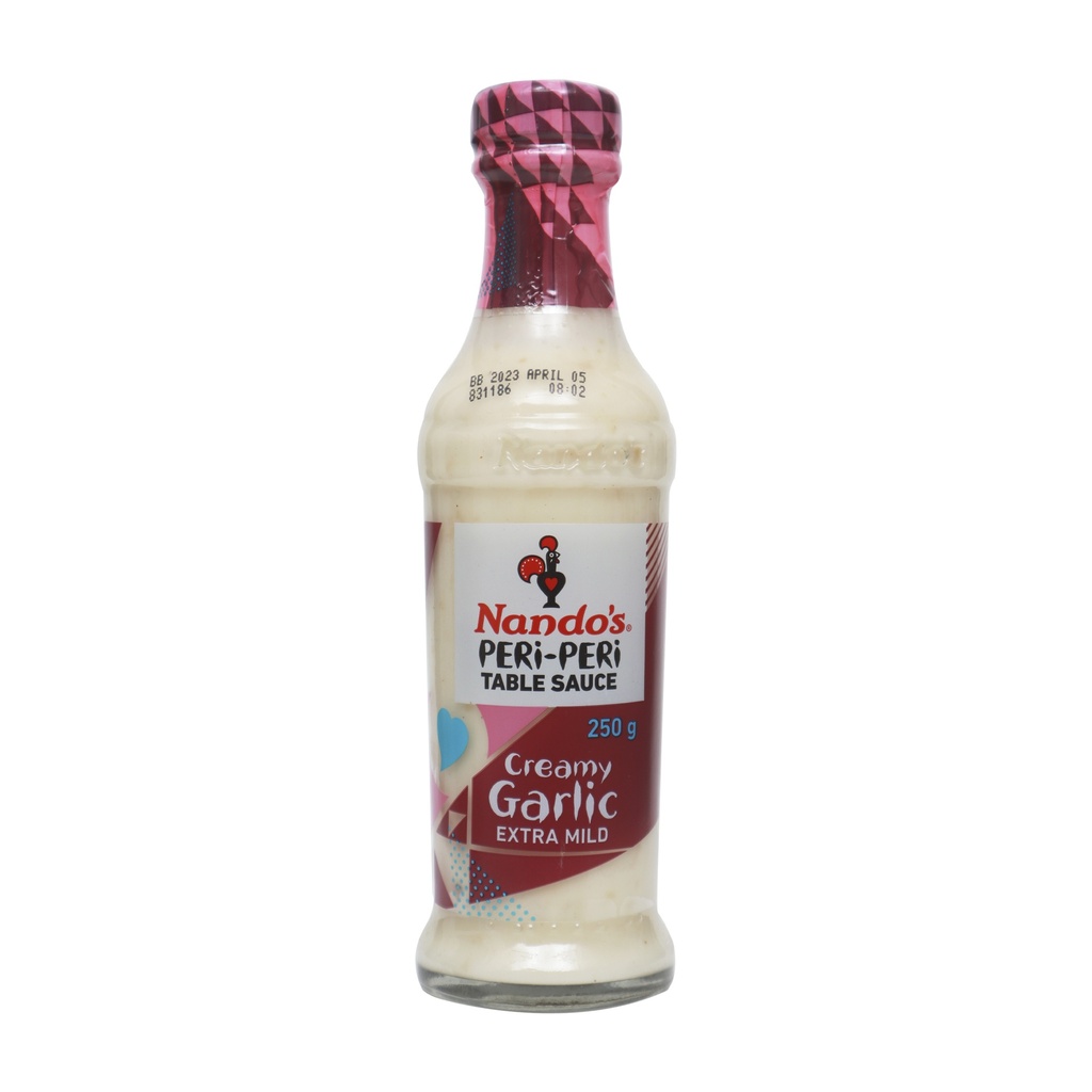 NANDO'S PERI-PERI TABLE SAUCE CREAMY GARLIC EXTRA MILD 250G