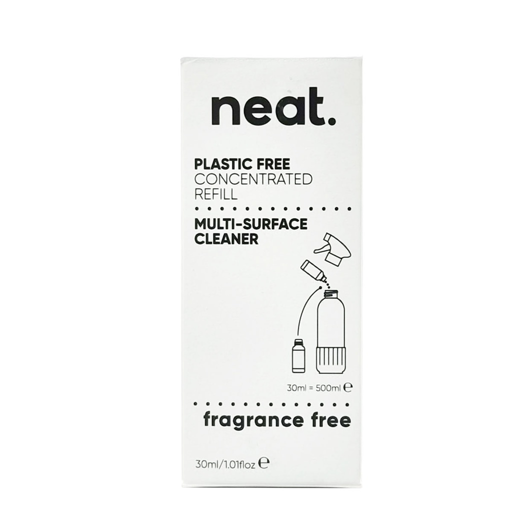 NEAT CONCENTRATED REFILL MULTI SURFACE CLEANER FRAGRANCE FREE 30ML