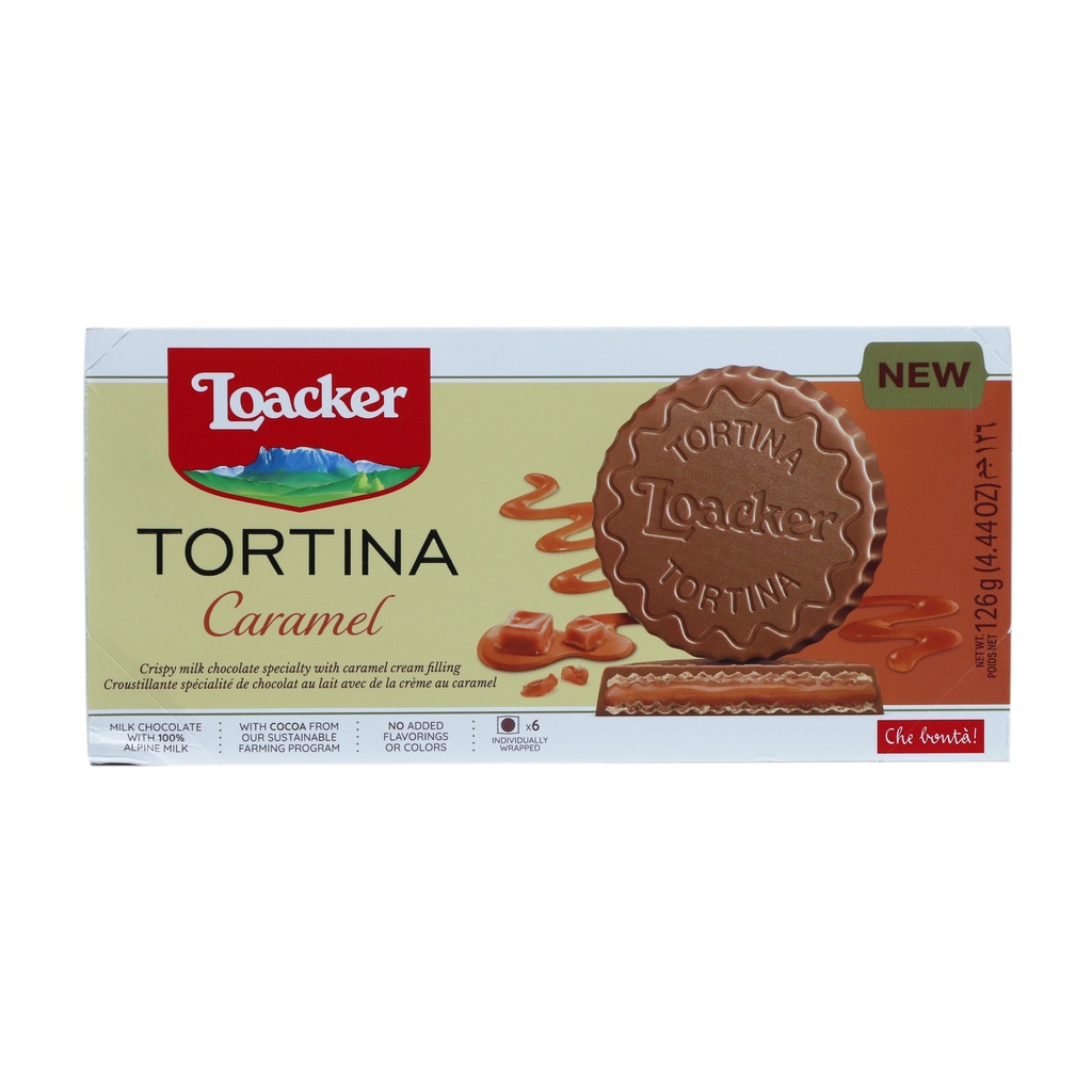 LOACKER TORTINA CARAMEL 126G