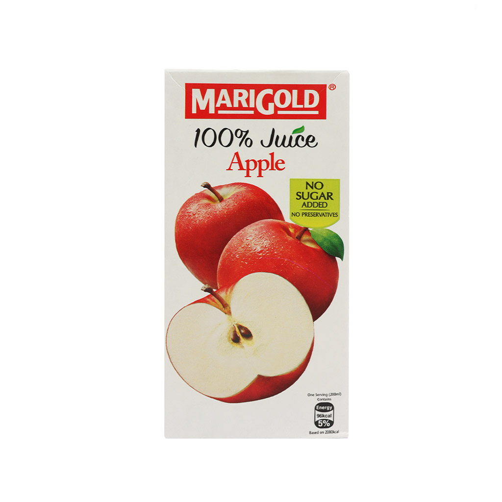 MARIGOLD UHT 100% JUICE APPLE NAS 1L