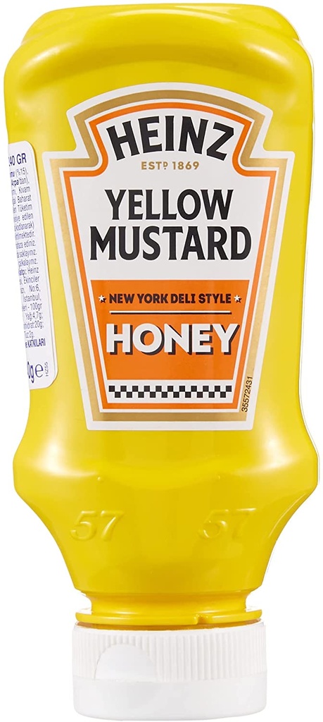 HEINZ YELLOW MUSTARD HONEY 240G