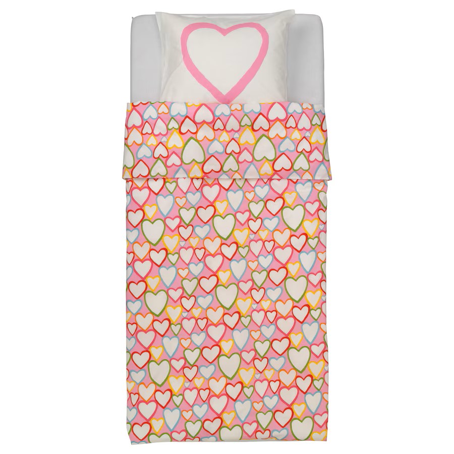 [801.632.91] Ikea Vitaminr Hjarta Quilt Cover Pillowcase 150X200cm