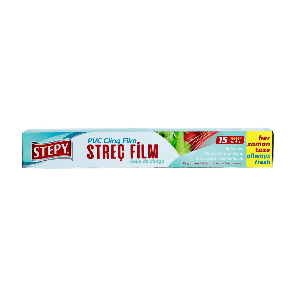 STEPY PVC CLING FILM 15M FOR FOOD