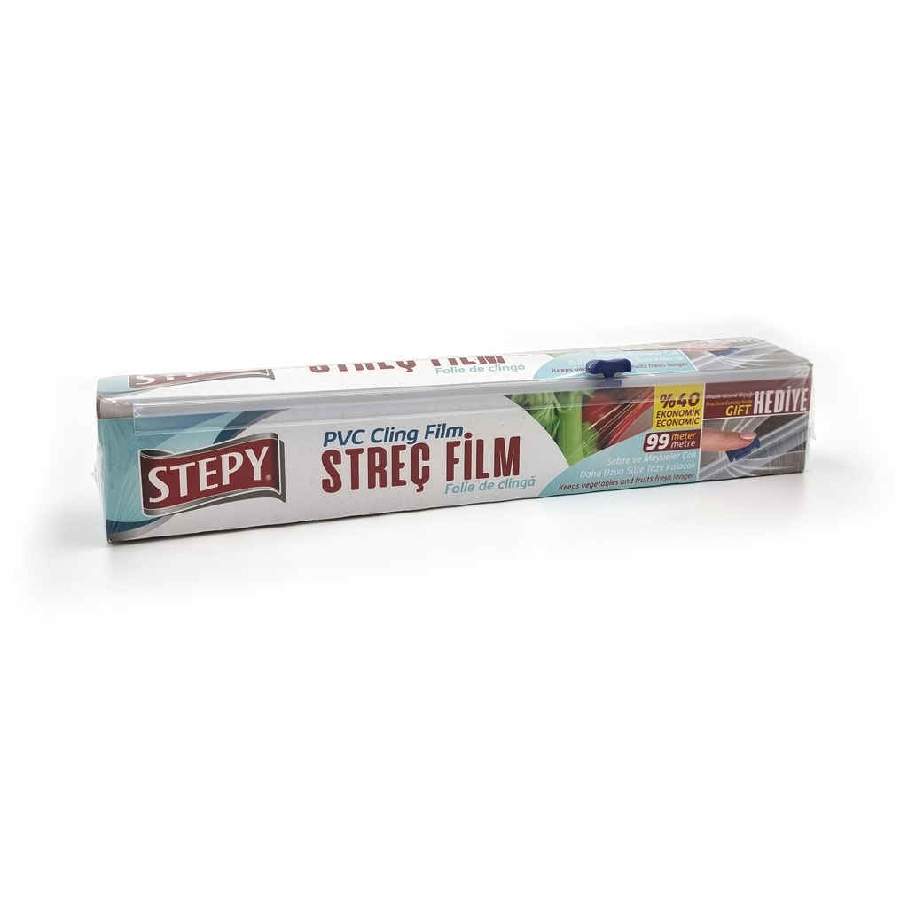 Stepy Pvc Cling Film 40% Economic 99m For Food