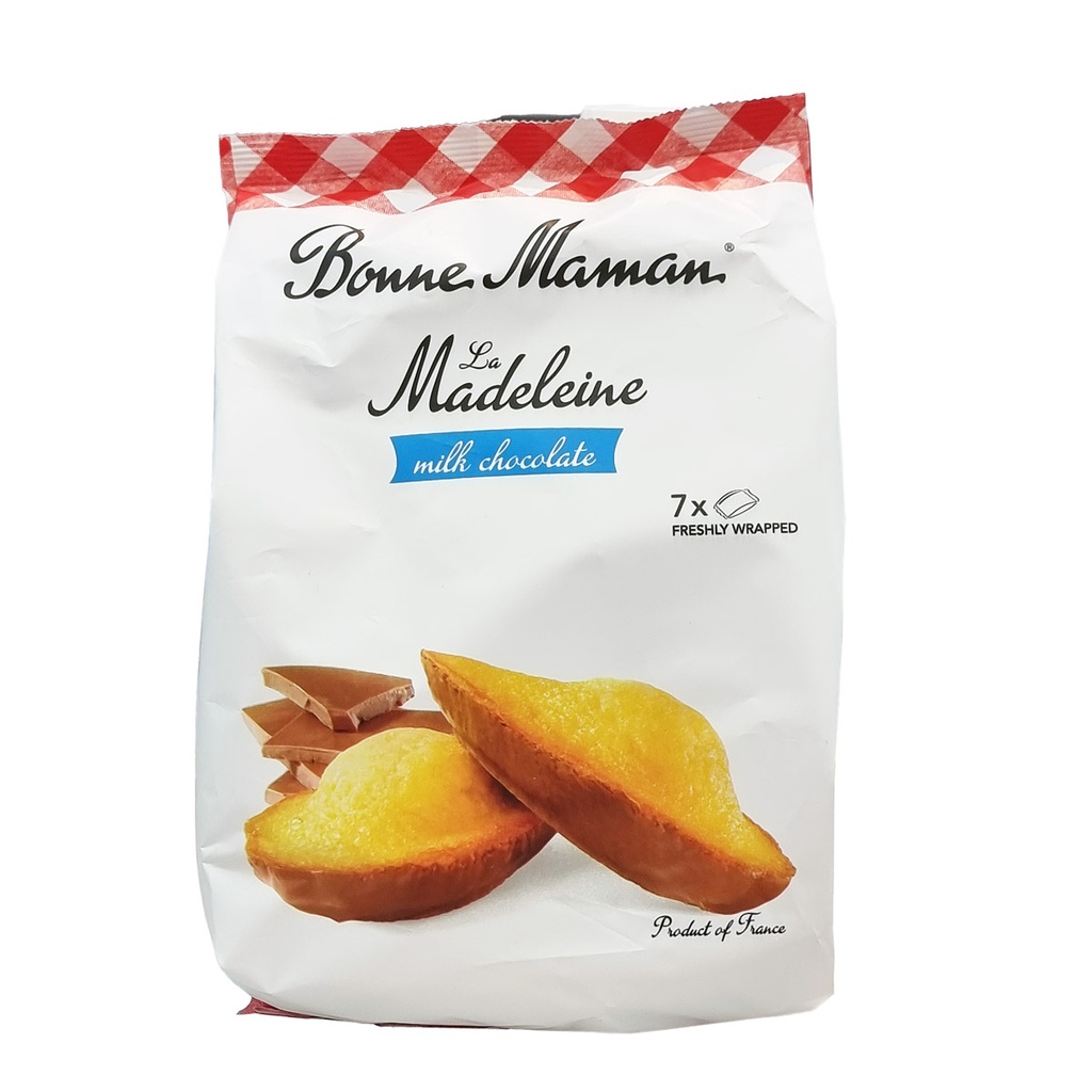 BONNE MAMAN MADELEINE MILK CHOCOLATE 210G