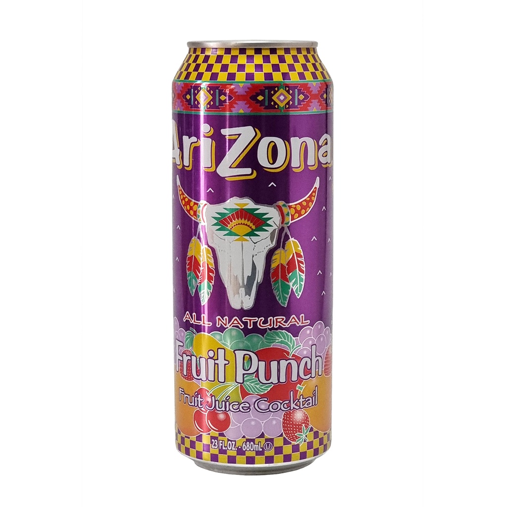 ARIZONA BEVERAGES FRUIT PUNCH FRUIT JUICE COCKTAIL 680ML