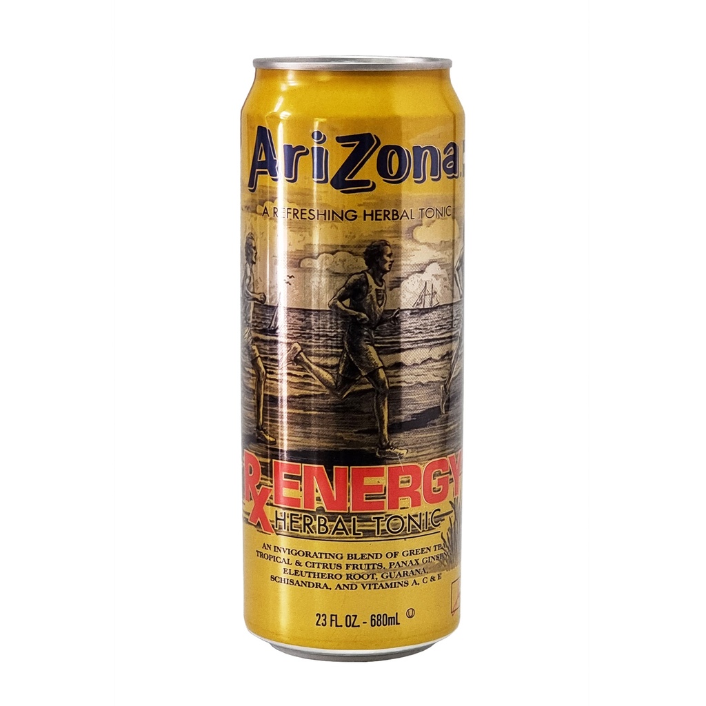 ARIZONA BEVERAGES RX ENERGY HERBAL TONIC 680ML