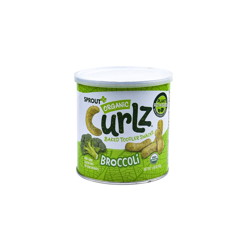 SPROUT ORGANIC CURLZ BROCCOLI TODDLER SNACK 42G