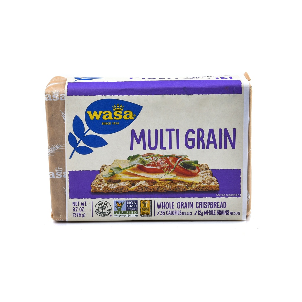 WASA MULTI GRAIN WHOLE GRAIN CRISPBREAD 275G