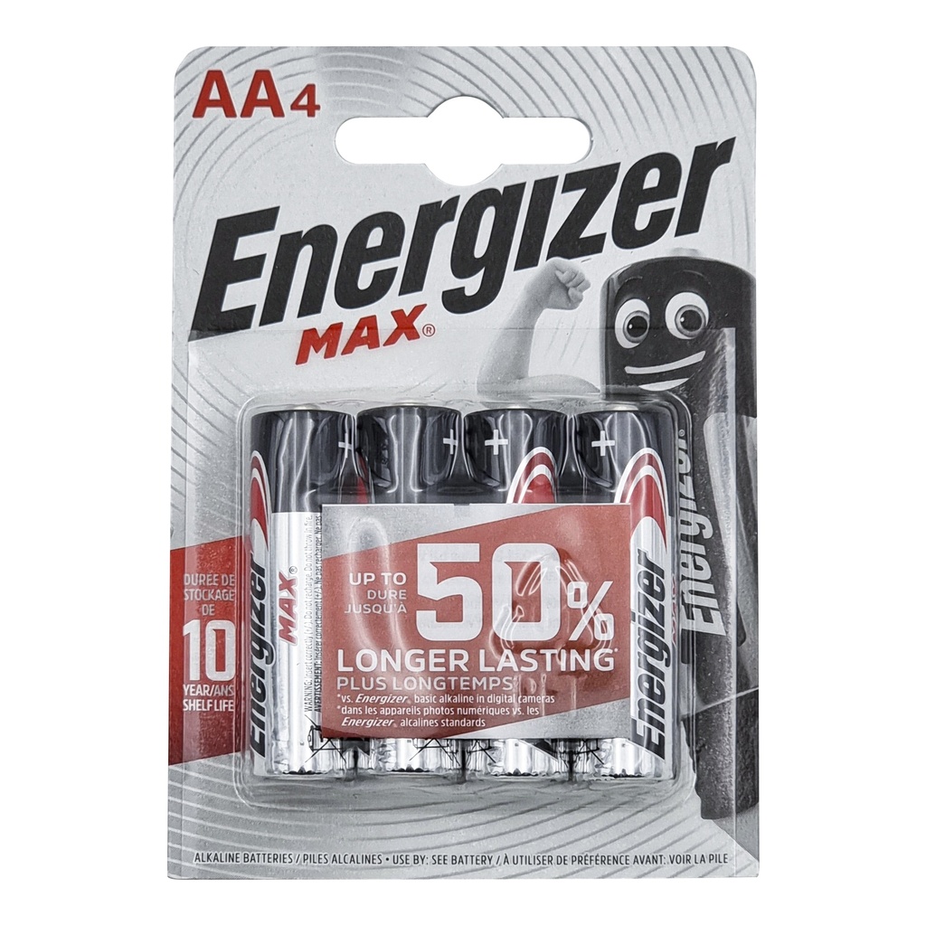 Energizer Max Aa Battery 4'S Pack