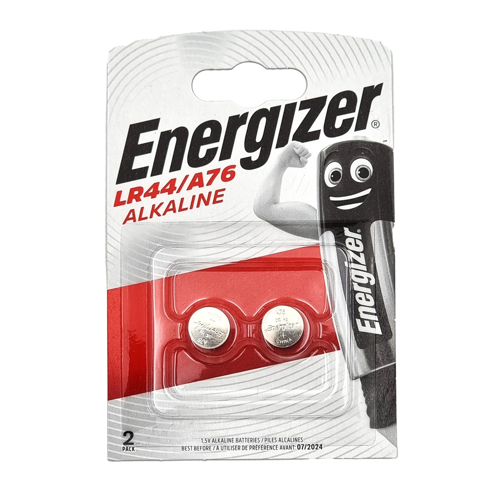 ENERGIZER ALKALINE LR44/A76 BATTERY 2'S PACK