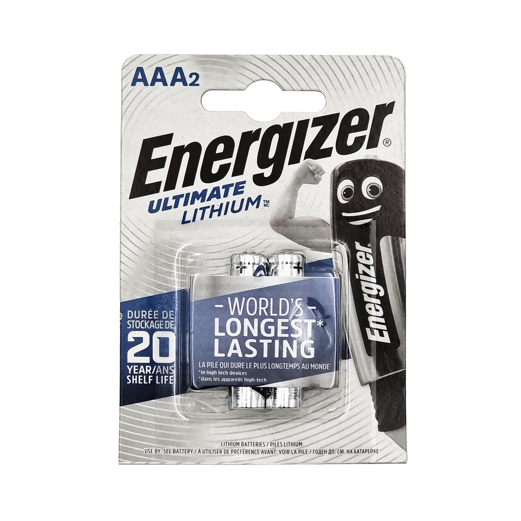 ENERGIZER ULTIMATE LITHIUM AAA BATTERY 2'S PACK