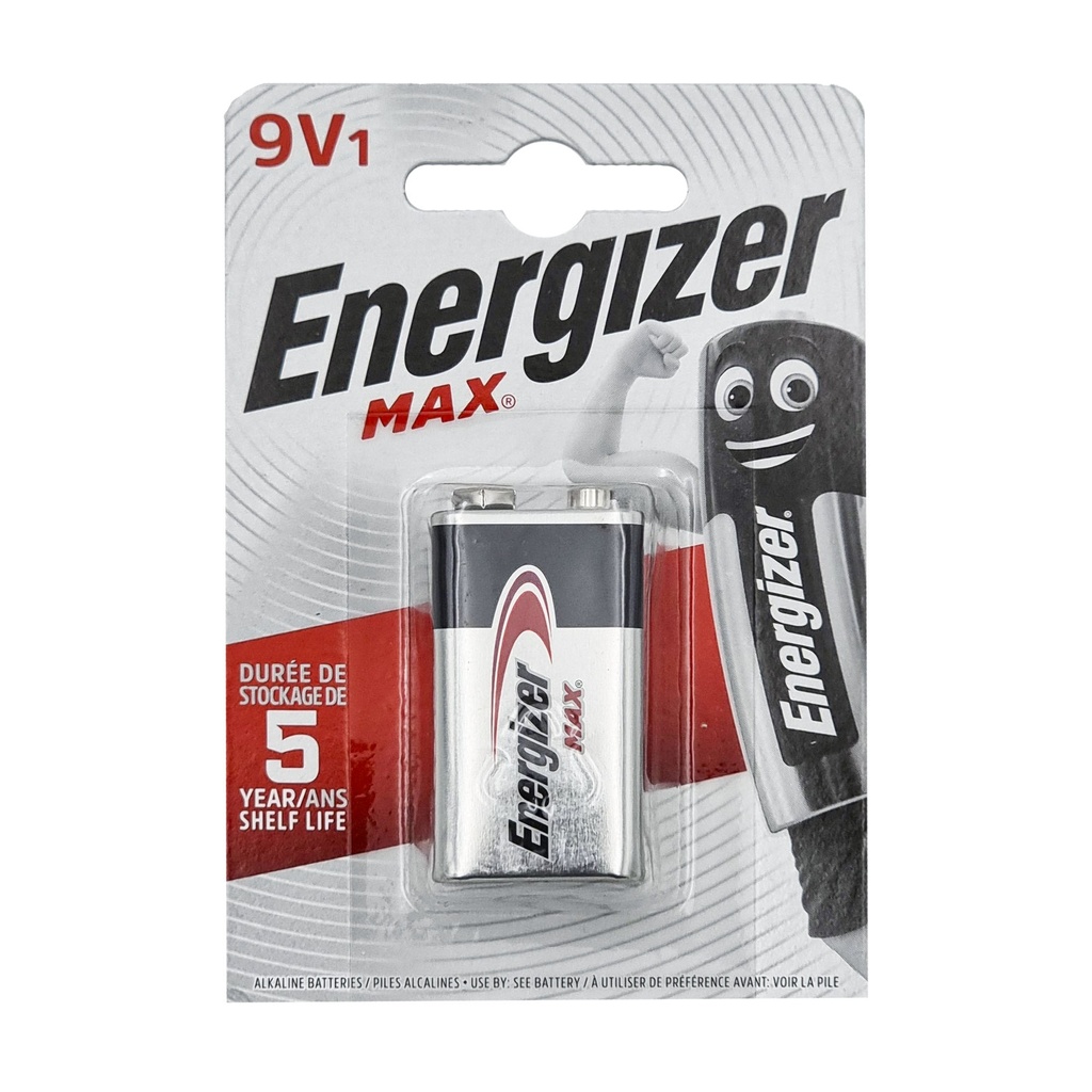 Energizer Max 9V Battery Battery 1'S Pack