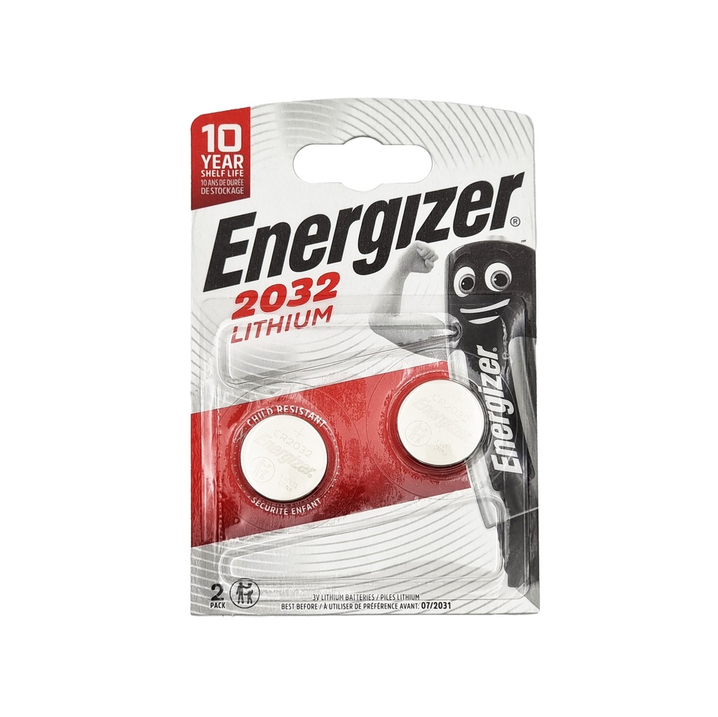 ENERGIZER LITHIUM CR2032 BATTERY 2'S PACK