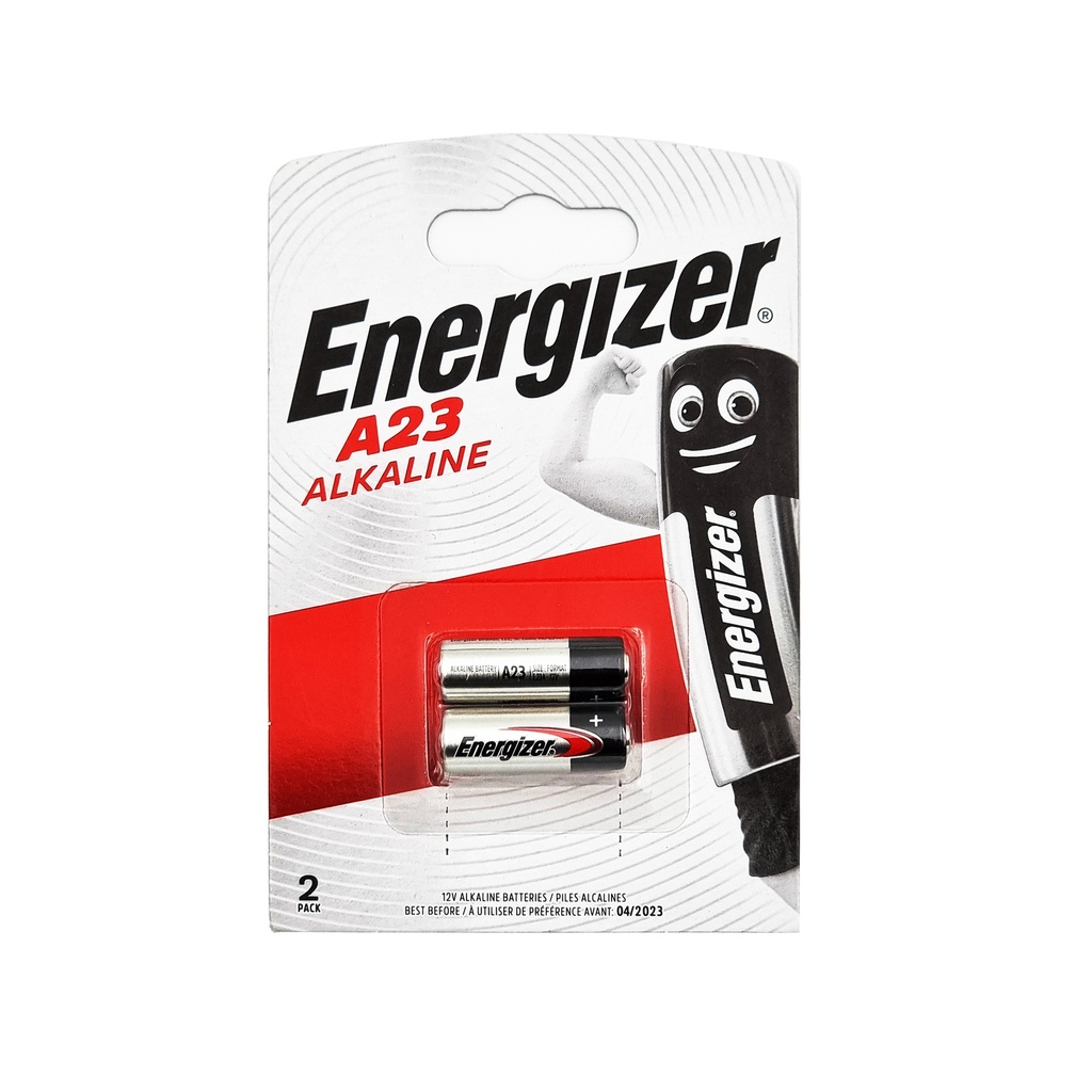 Energizer A23 Alkaline 12V Battery 2'S Pack