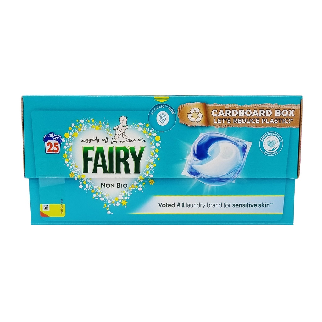 FAIRY NON BIO LAUNDRY PODS FOR SENSITIVE SKIN 25'S WASH