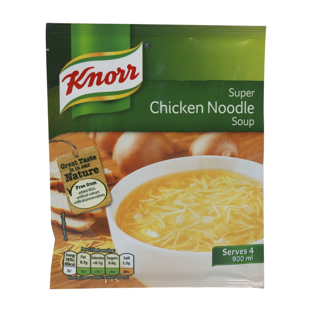 KNORR SUPER CHICKEN NOODLE SOUP PACKET 51G