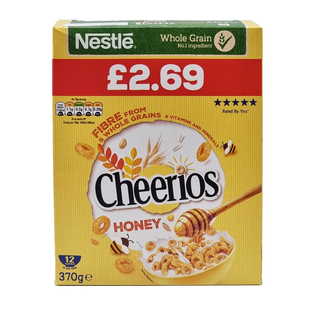 NESTLE HONEY CHEERIOS 370G