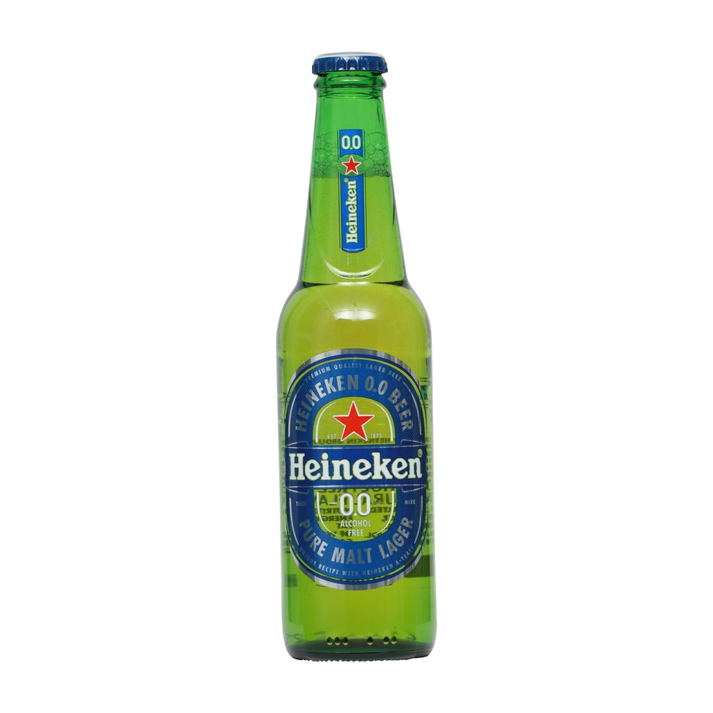 Heineken 0.0% Alcohol Free Beer Bottle 330ml (8888017351009)