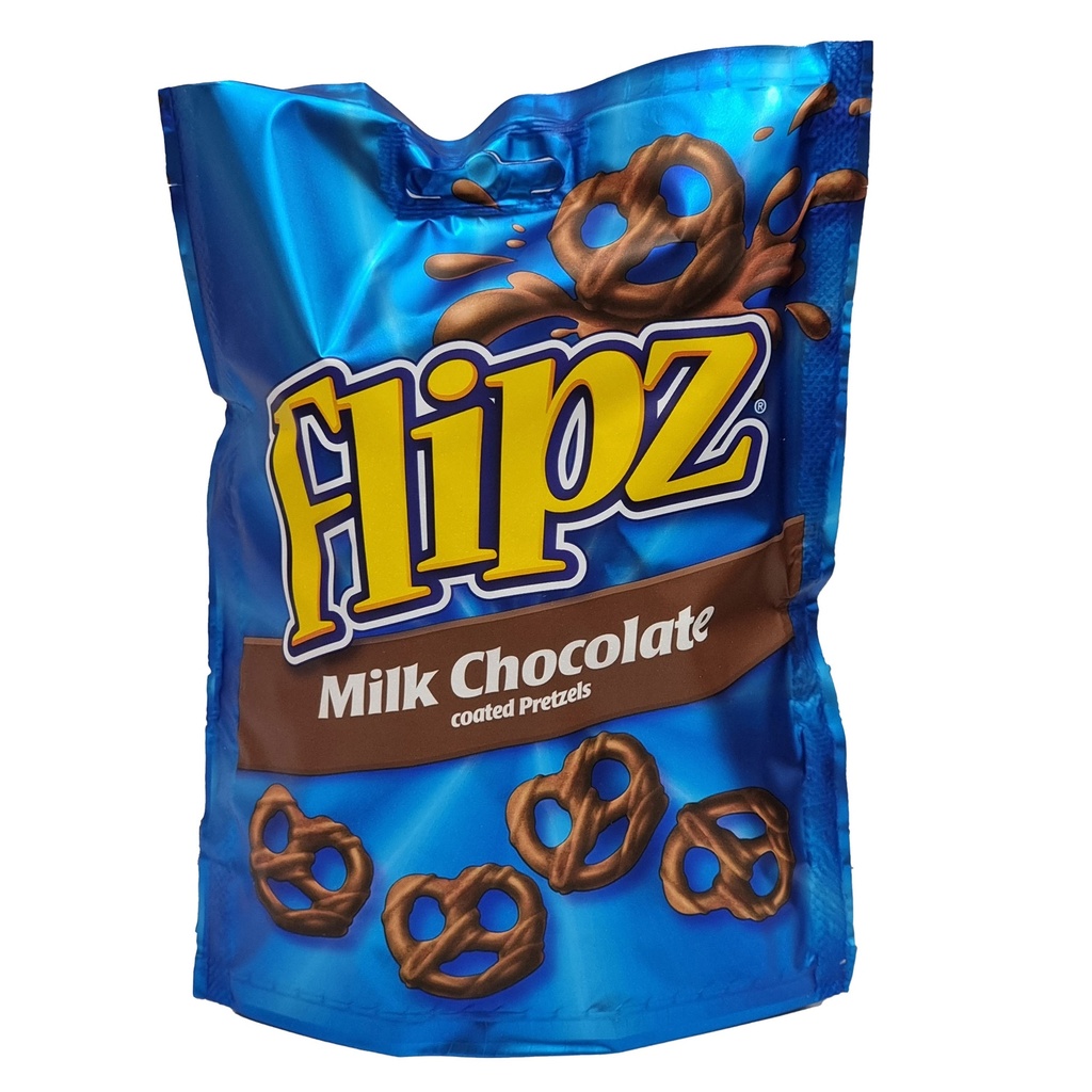 FLIPZ MILK CHOCOLATE COATED PRETZELS 90G