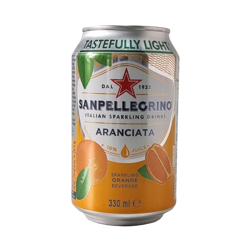 SAN PELLEGRINO ARANCIATA SPARKLING ORANGE BEVERAGE 330ML