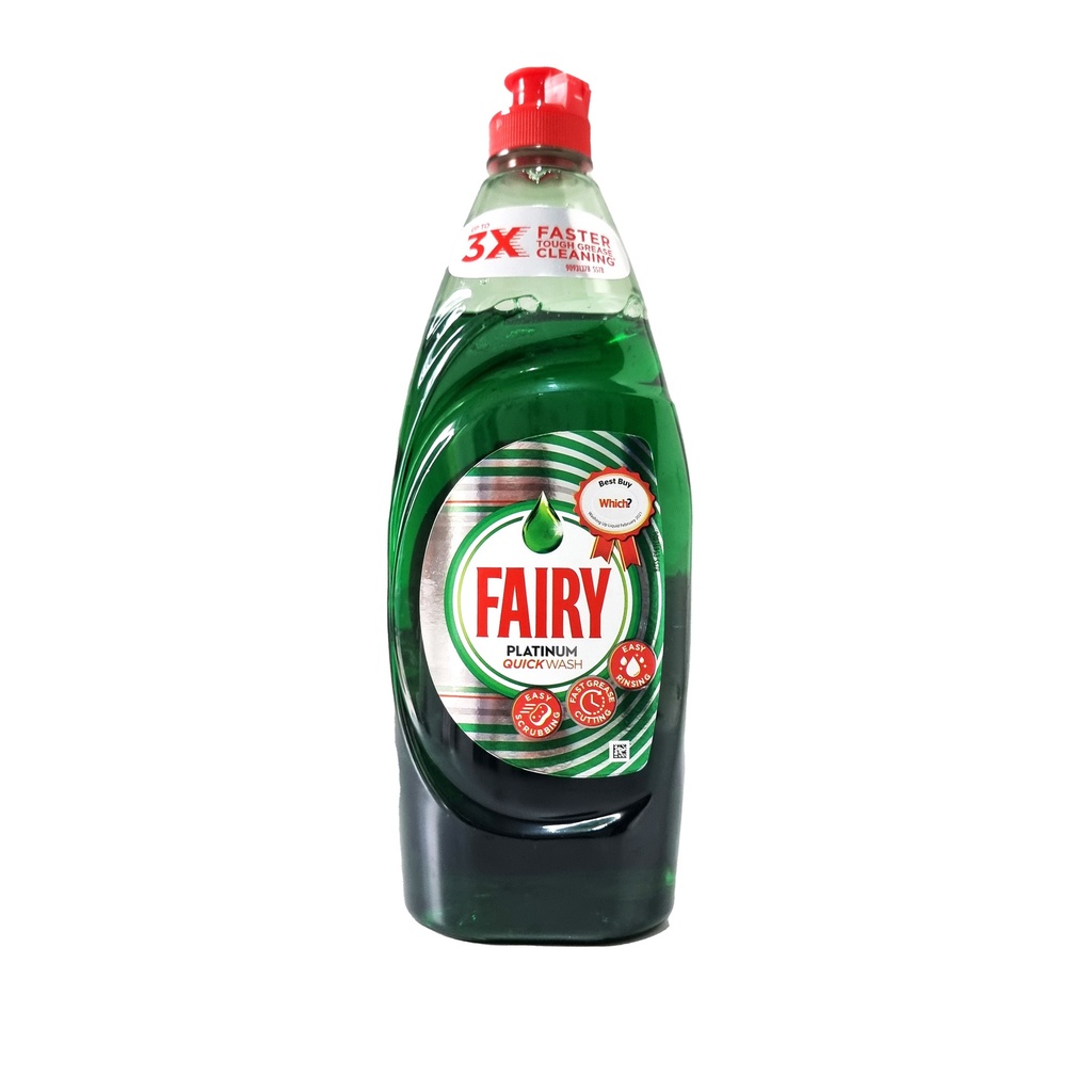 FAIRY WASHING UP LIQUID PLATINUM QUICK WASH ORIGINAL 625ML