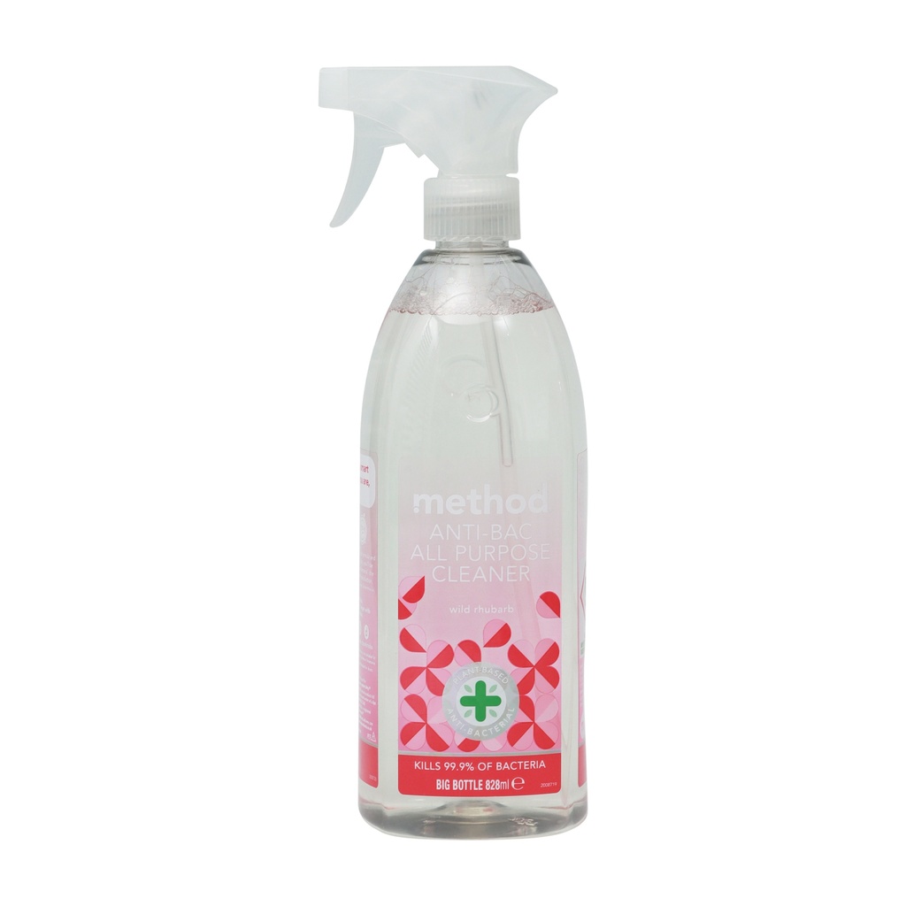 METHOD ANTI-BACTERIAL ALL PURPOSE CLEANER WILD RHUBARB 828ML