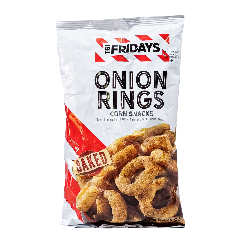 TGI FRIDAYS ONION RINGS CORN SNACKS 78G