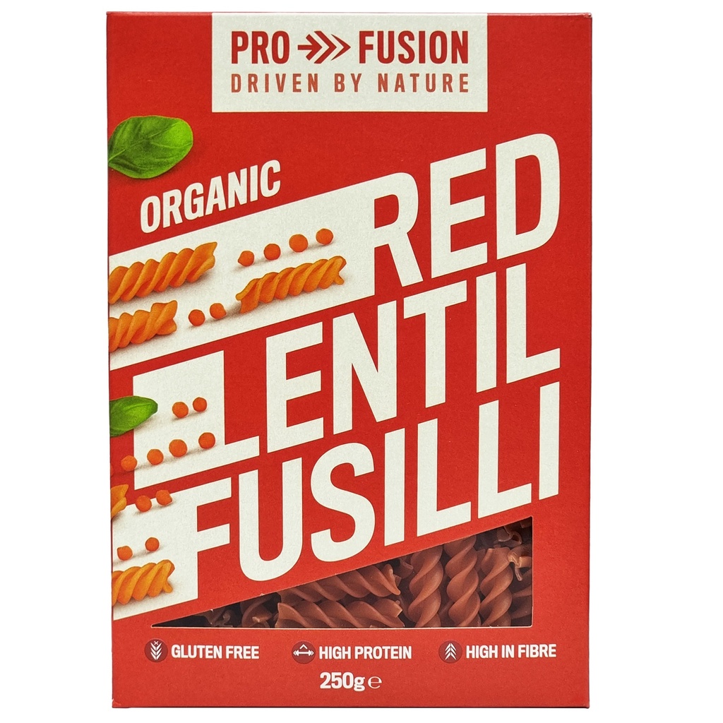 PROFUSION ORGANIC RED LENTIL FUSILLI 250G