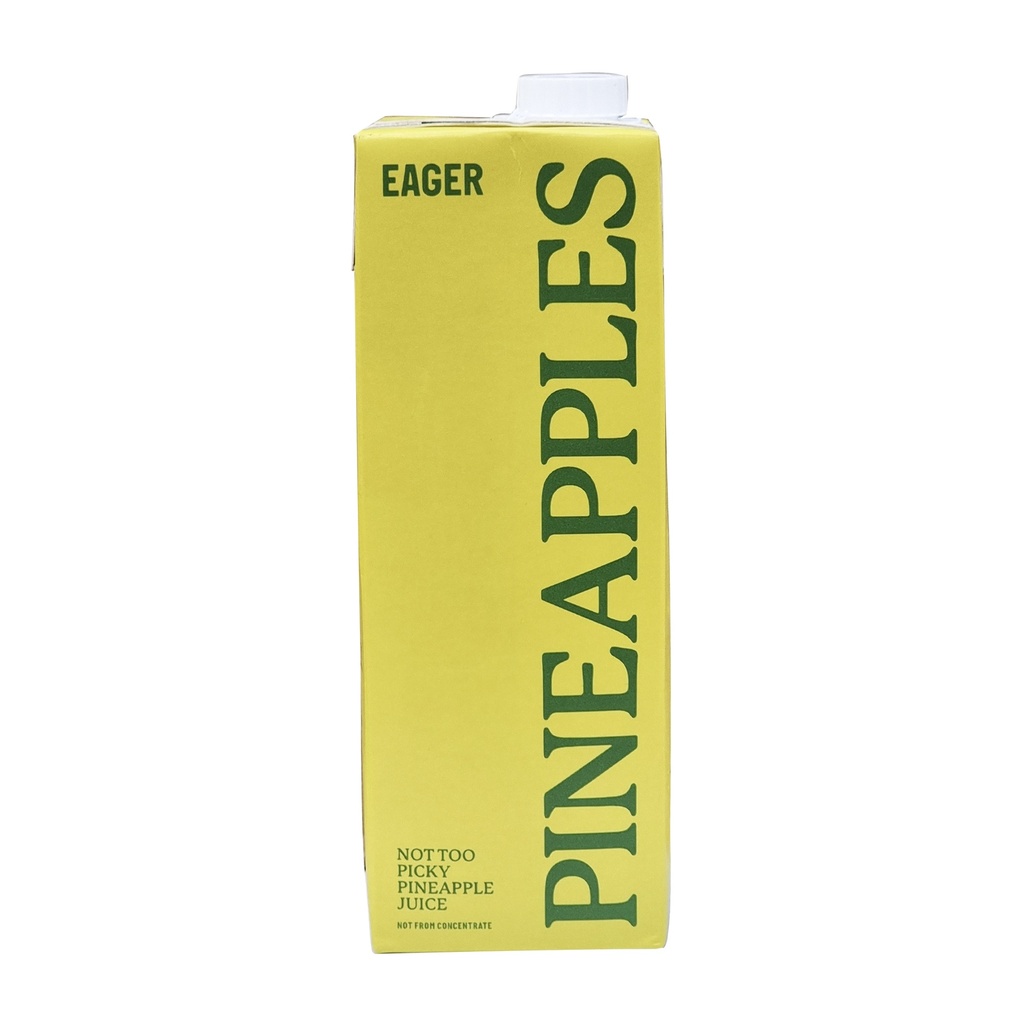 EAGER 100% PRESSED CLOUDY PINEAPPLE JUICE 1L