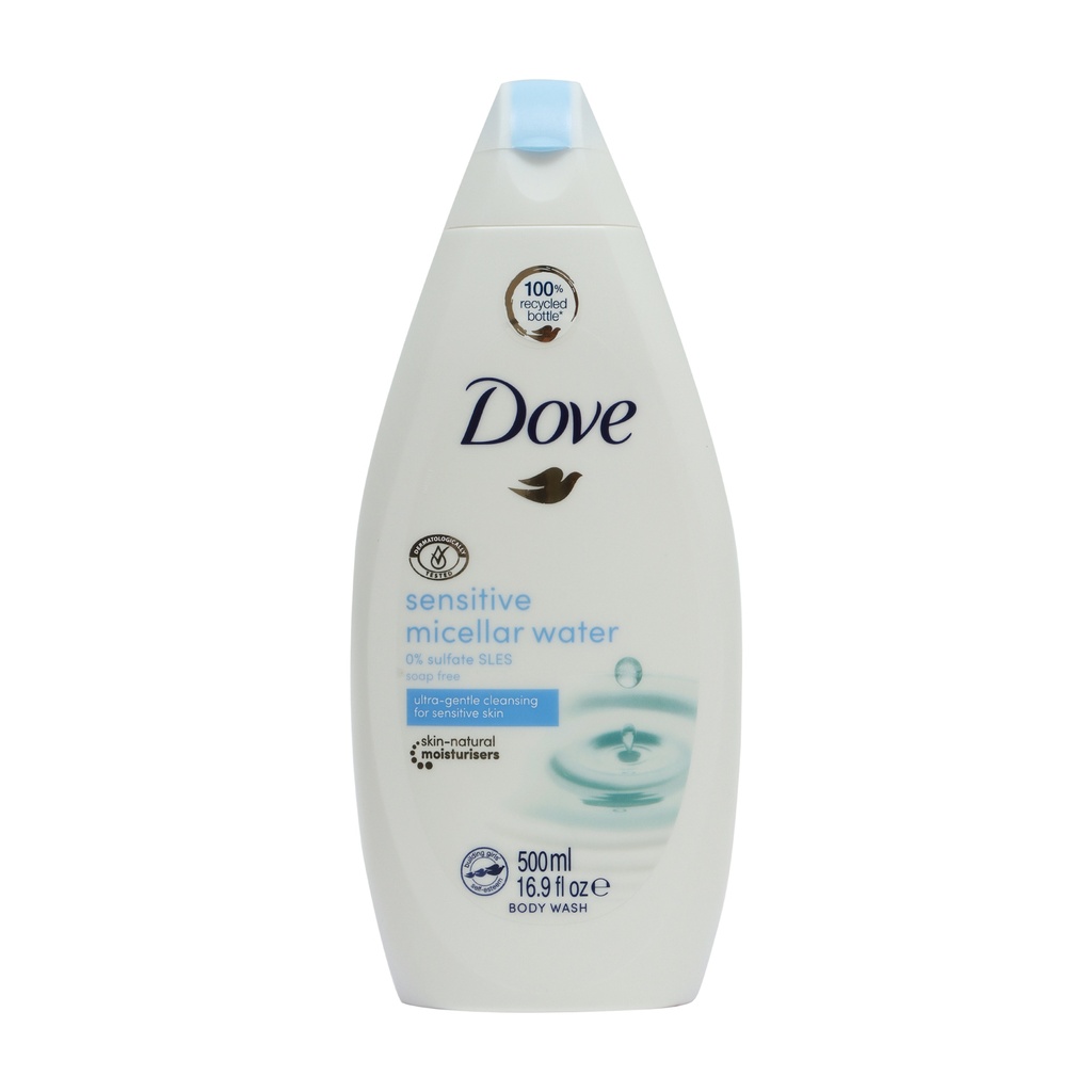 DOVE BODY WASH 500ML SENSITIVE MICELLAR WATER