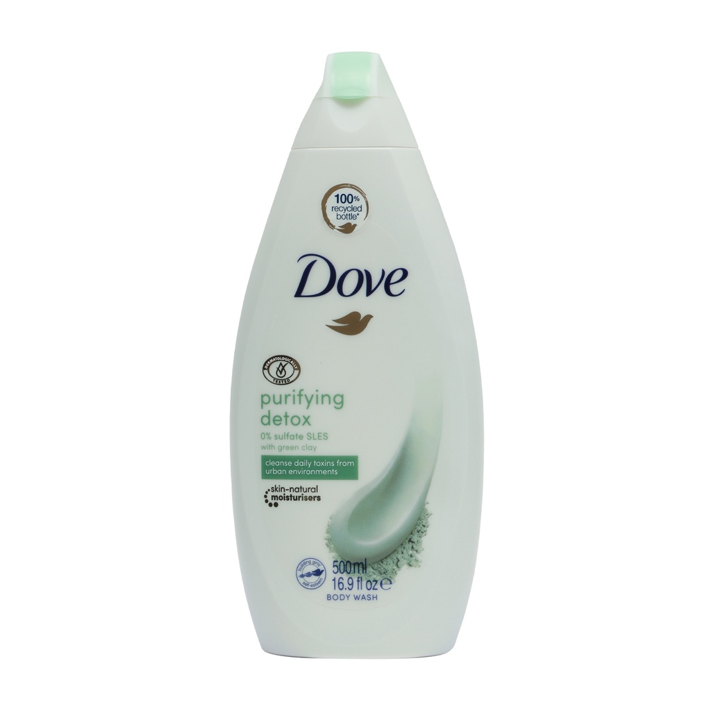 DOVE BODY WASH 500ML PURIFYING DETOX