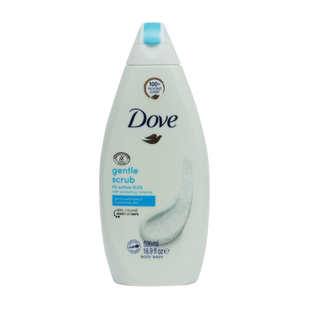 DOVE BODY WASH 500ML GENTLE SCRUB