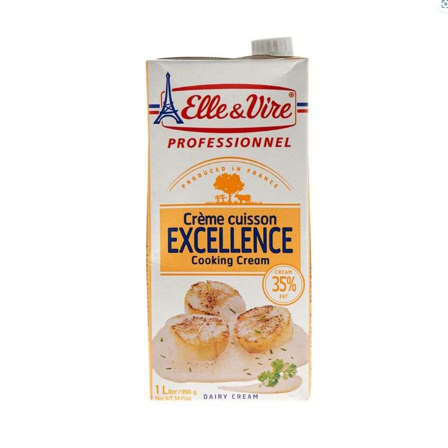 ELLE & VIRE COOKING CREAM 35% 1LTR