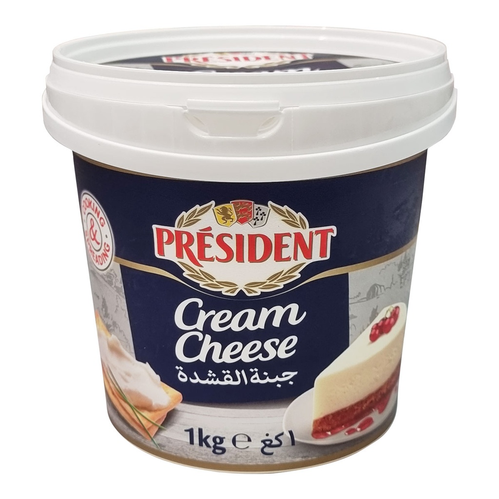 PRESIDENT CREAM CHEESE BUCKET 1LTR