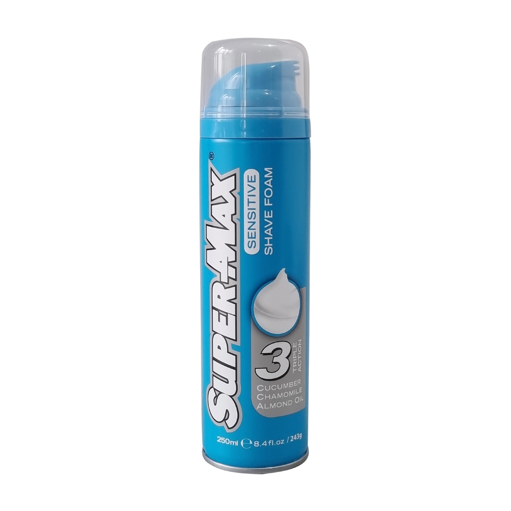 SUPERMAX SENSITIVE SHAVE FOAM 250ML