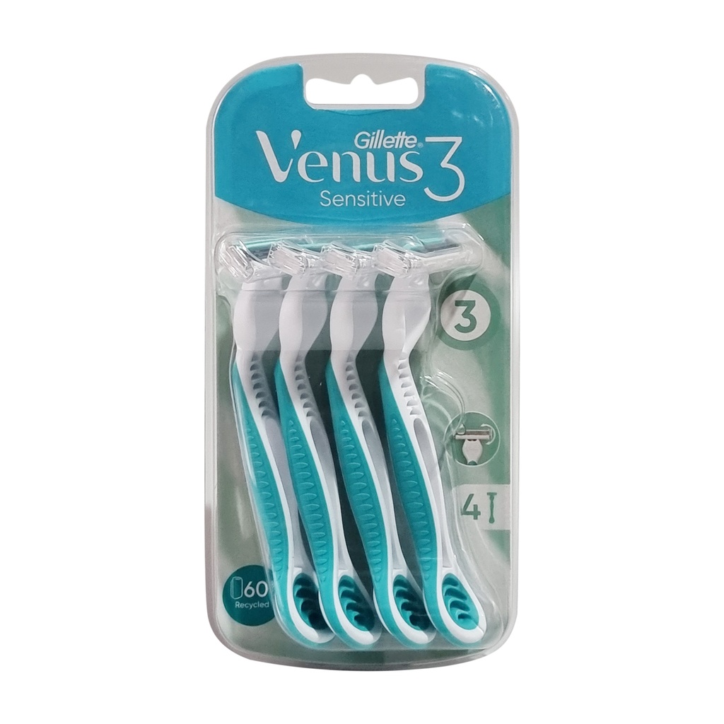 GILLETTE VENUS 3 SENSITIVE 4'S RAZOR PACK