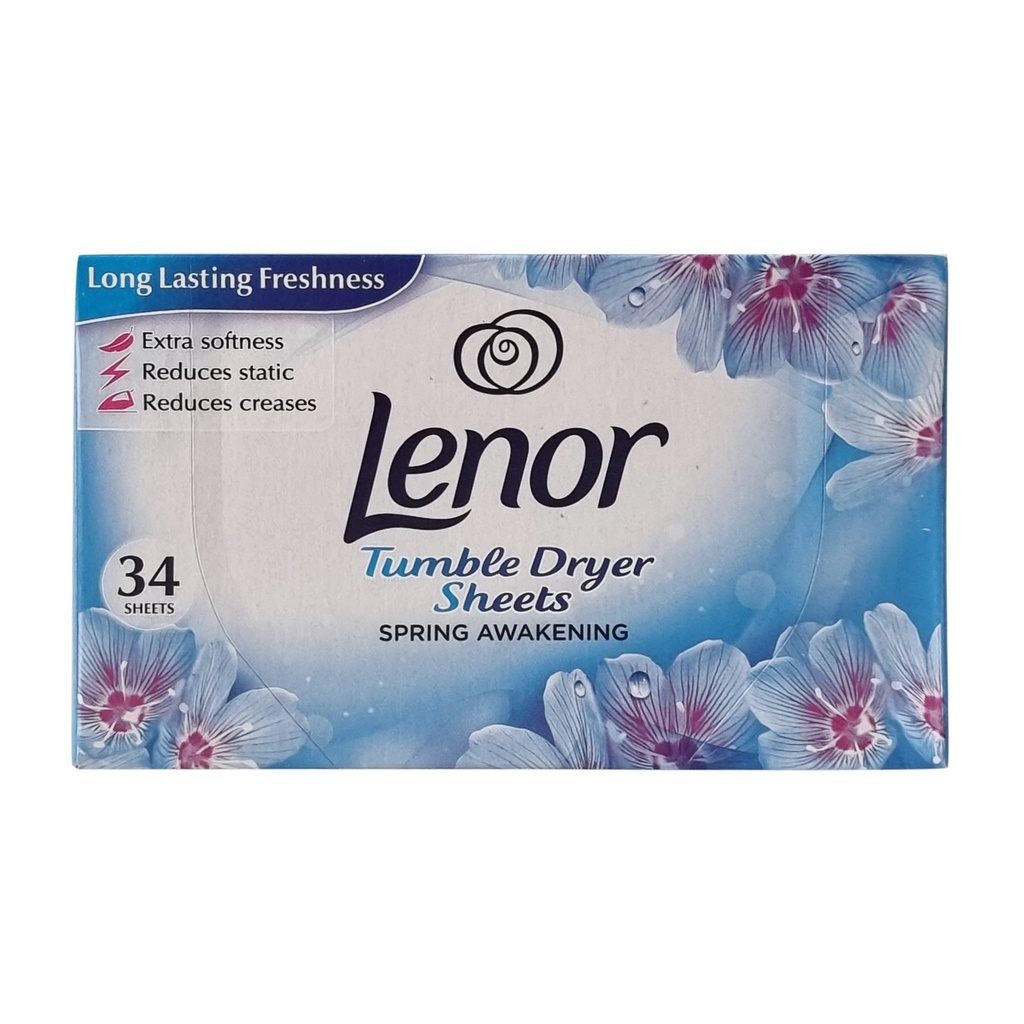 LENOR TUMBLE 34 DRYER SHEETS SPRING AWAKENING