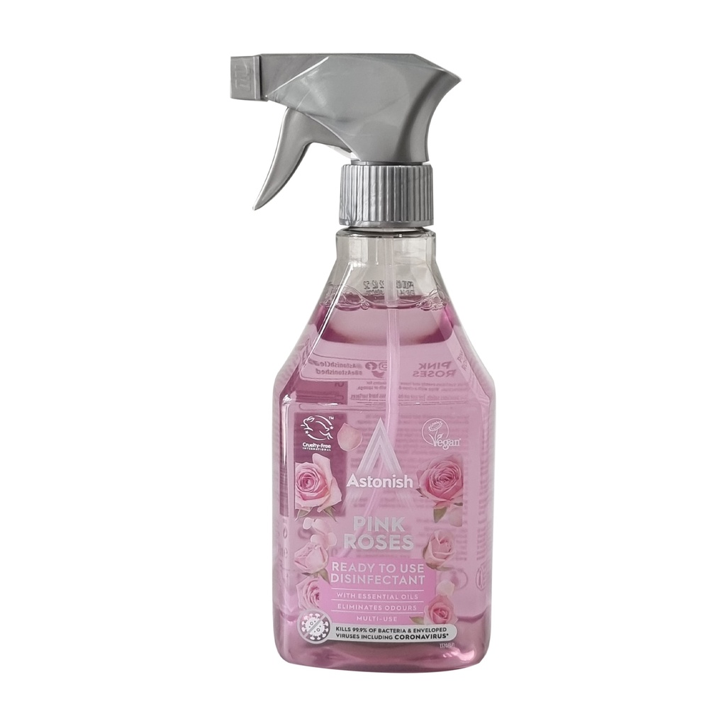 ASTONISH PINK ROSES READY TO USE DISINFECTANT  550ML