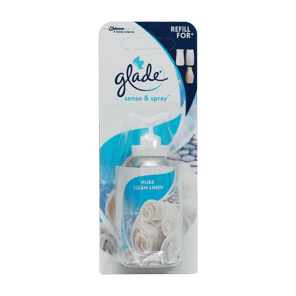 GLADE SENSE & SPRAY PURE CLEAN LINEN REFILL 18ML