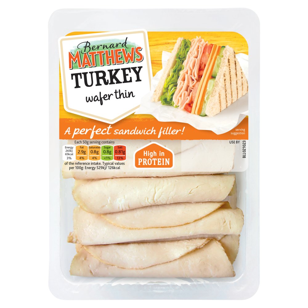 BERNARD MATTHEWS TURKEY WAFER THIN 100G