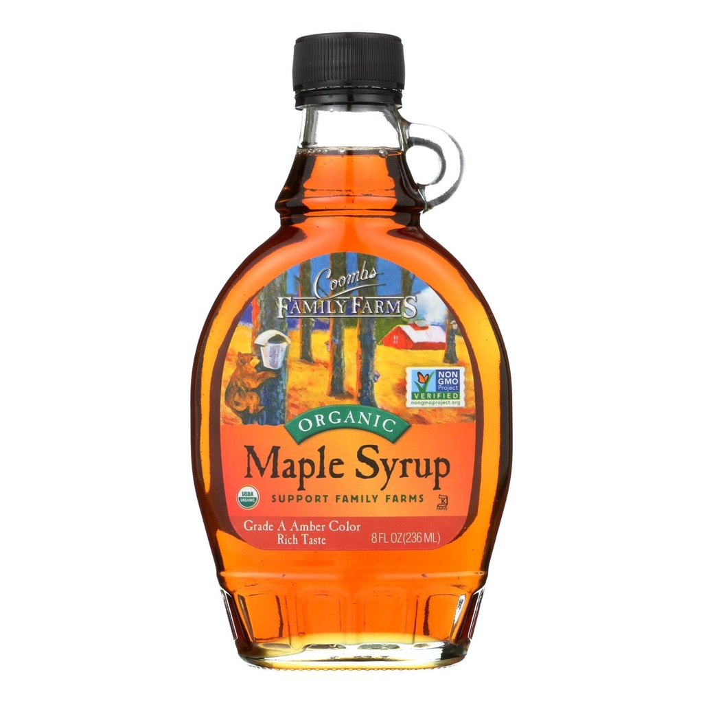 COOMBS ORGANIC MAPLE SYRUP GRADE A AMBER RICH 236ML