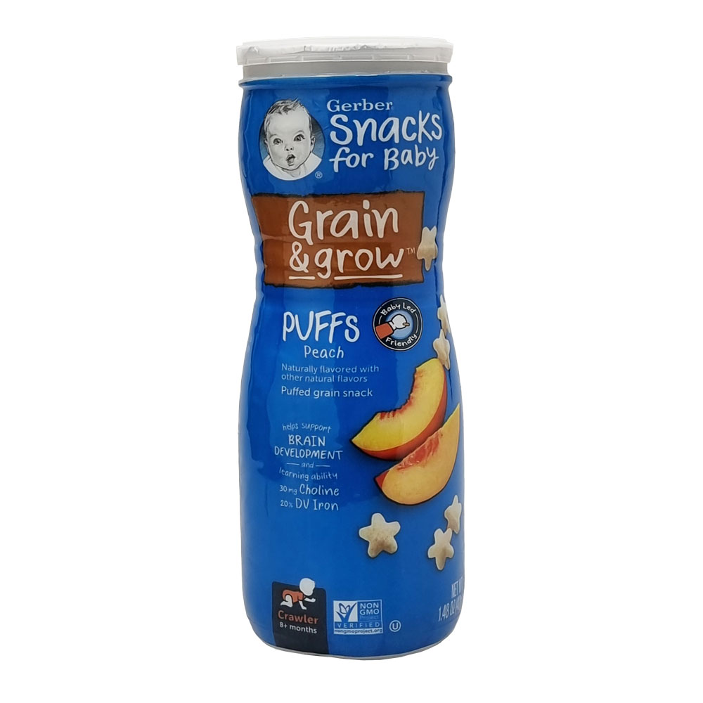 GERBER GRADUATE PUFFS PEACH 42G