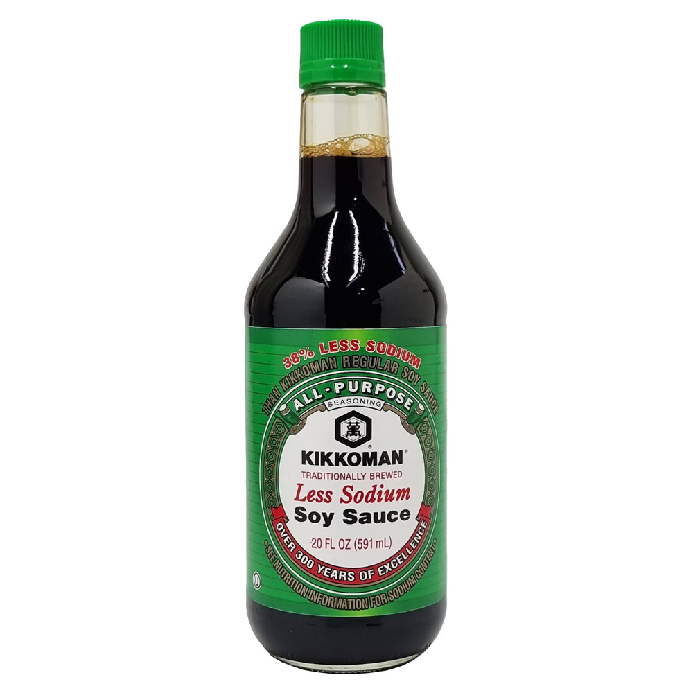 KIKKOMAN 38% LESS SODIUM SOY SAUCE 591ML