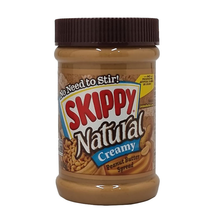 SKIPPY NATURAL CREAMY PEANUT BUTTER 425G