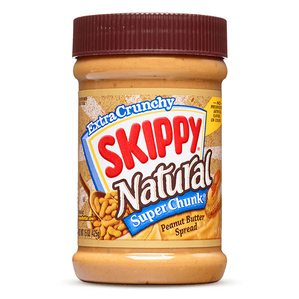 SKIPPY NATURAL SUPER CHUNK PEANUT BUTTER 425G