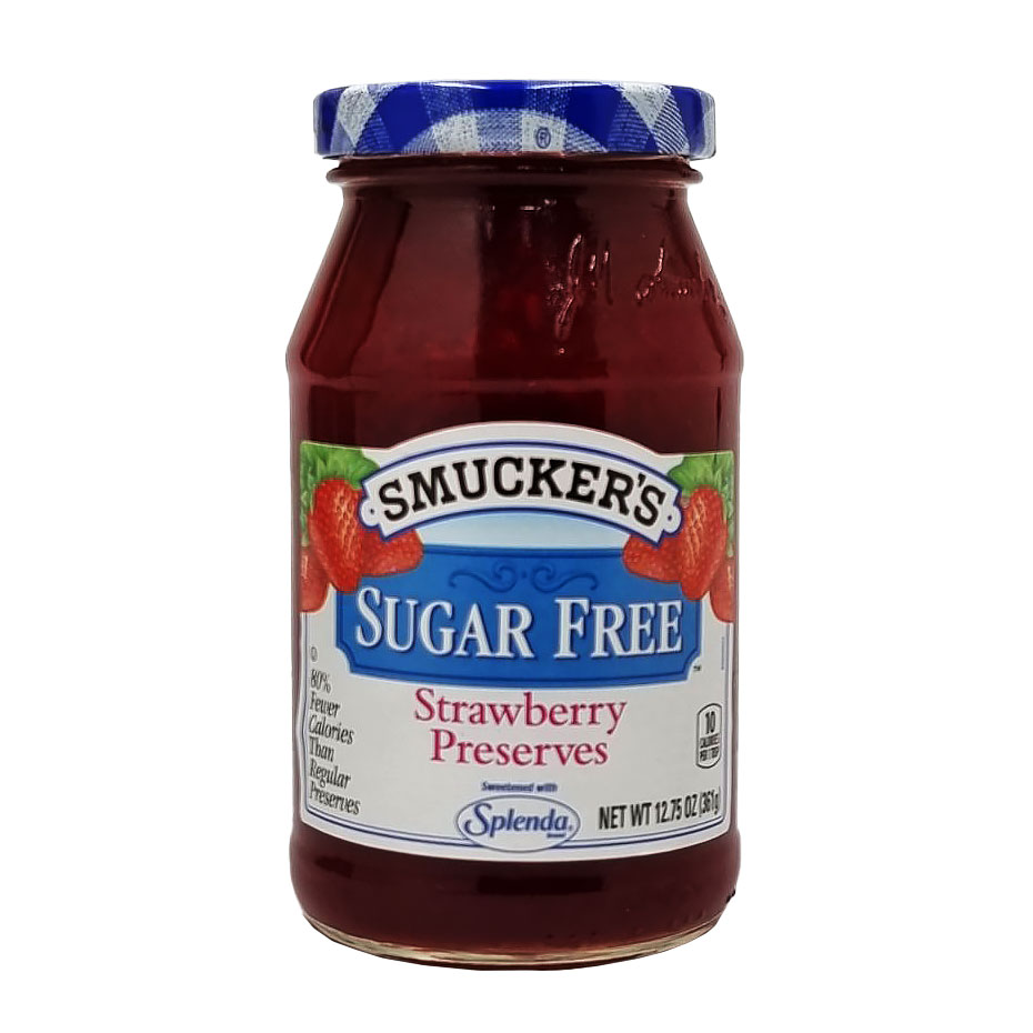 SMUCKERS SUGAR FREE STRAWBERRY PRESERVES 361G WHIM